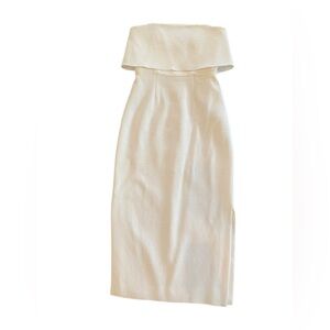 C/MEO Collective White Strapless Dress